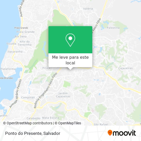 Ponto do Presente mapa