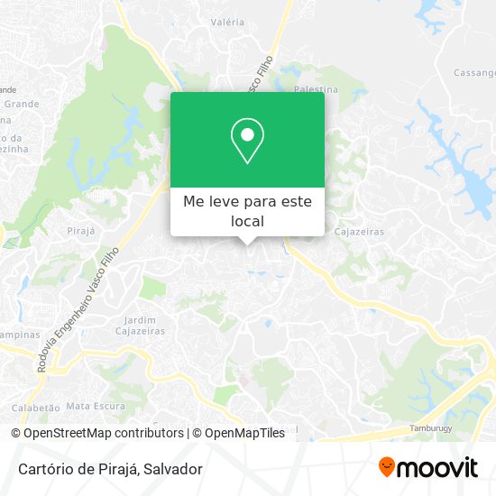 Cartório de Pirajá mapa