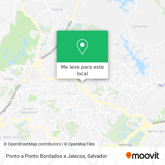 Ponto a Ponto Bordados e Jalecos mapa