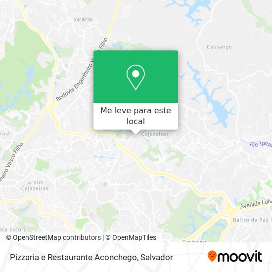 Pizzaria e Restaurante Aconchego mapa