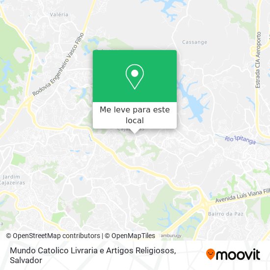 Mundo Catolico Livraria e Artigos Religiosos mapa