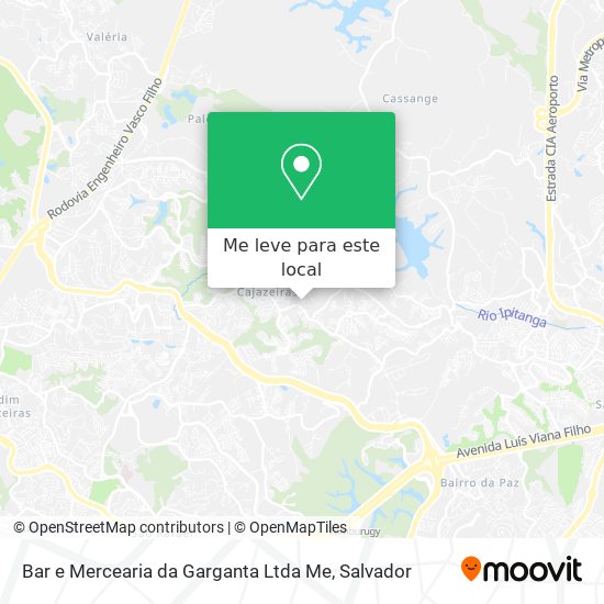 Bar e Mercearia da Garganta Ltda Me mapa