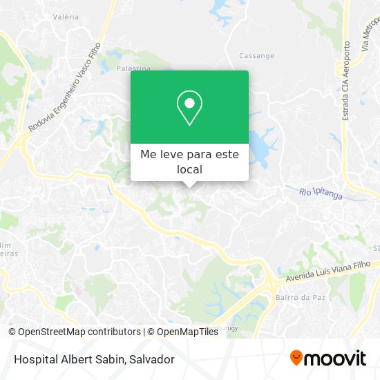 Hospital Albert Sabin mapa
