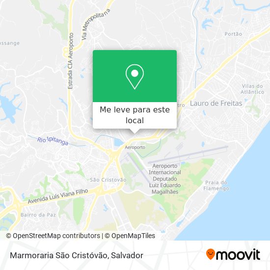 Marmoraria São Cristóvão mapa