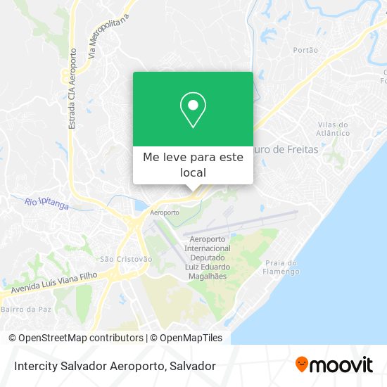 Intercity Salvador Aeroporto mapa