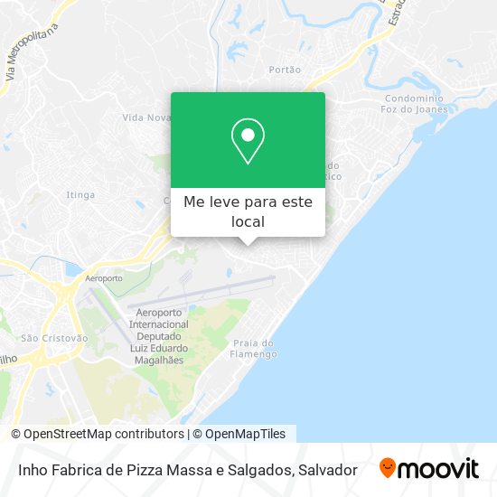 Inho Fabrica de Pizza Massa e Salgados mapa