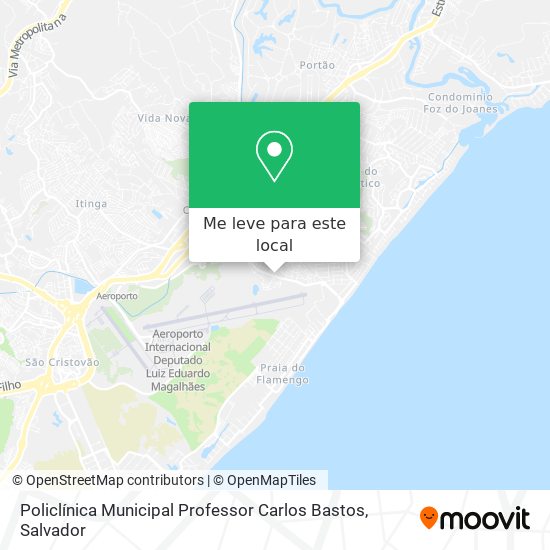 Policlínica Municipal Professor Carlos Bastos mapa