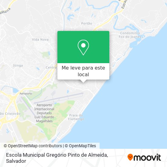 Escola Municipal Gregório Pinto de Almeida mapa