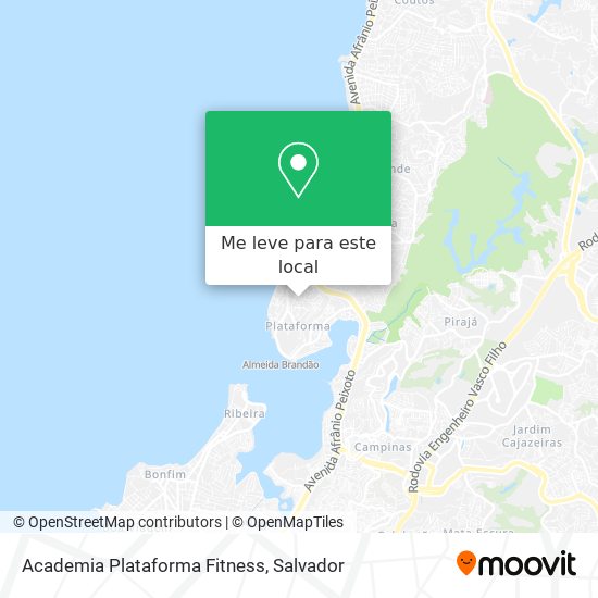 Academia Plataforma Fitness mapa