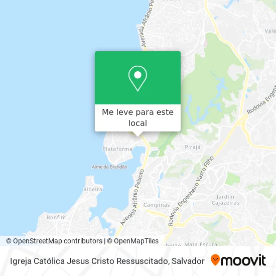 Igreja Católica Jesus Cristo Ressuscitado mapa