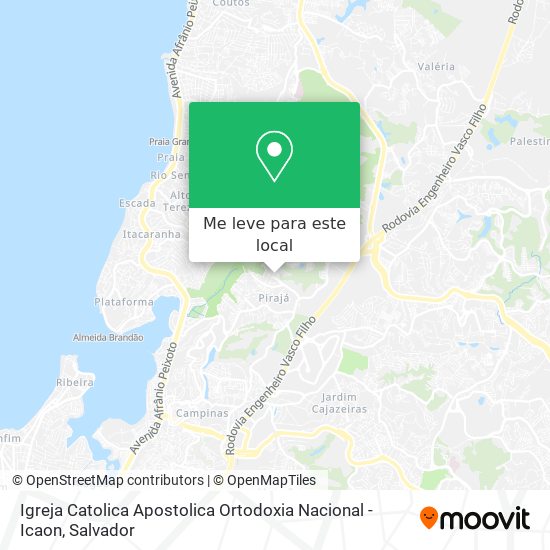 Igreja Catolica Apostolica Ortodoxia Nacional - Icaon mapa