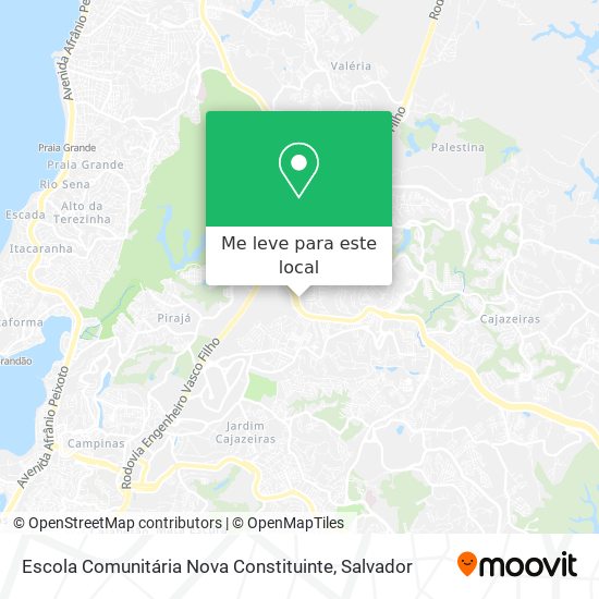 Escola Comunitária Nova Constituinte mapa