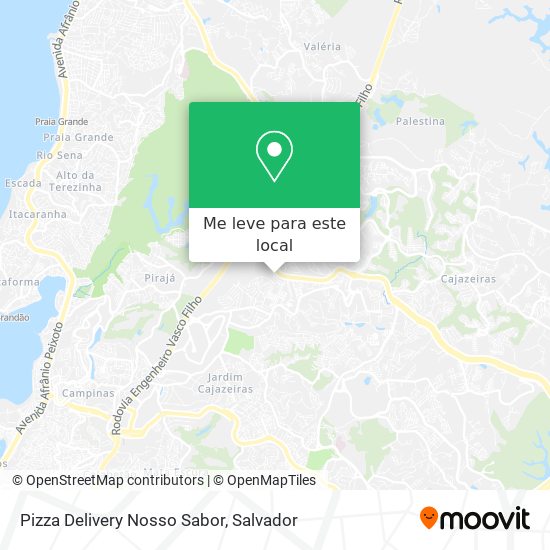 Pizza Delivery Nosso Sabor mapa