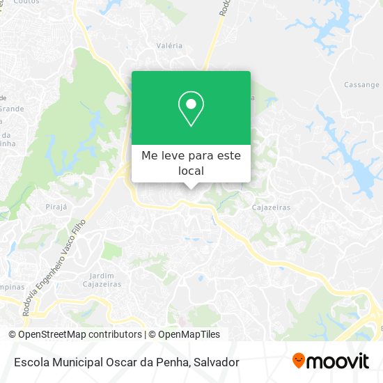 Escola Municipal Oscar da Penha mapa