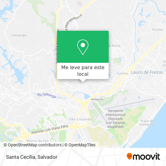 Santa Cecília mapa