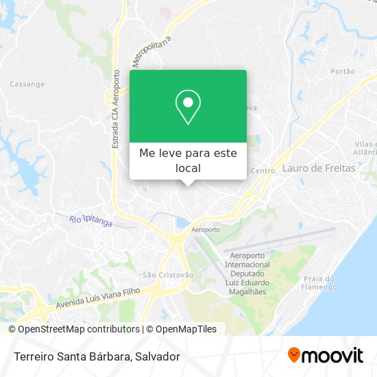 Terreiro Santa Bárbara mapa