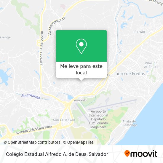 Colégio Estadual Alfredo A. de Deus mapa