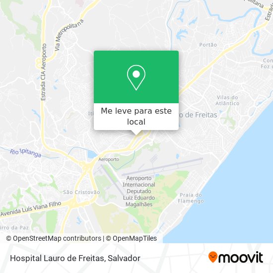 Hospital Lauro de Freitas mapa