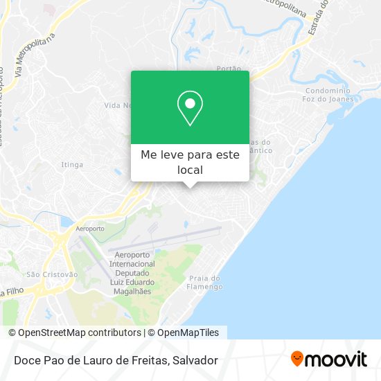 Doce Pao de Lauro de Freitas mapa