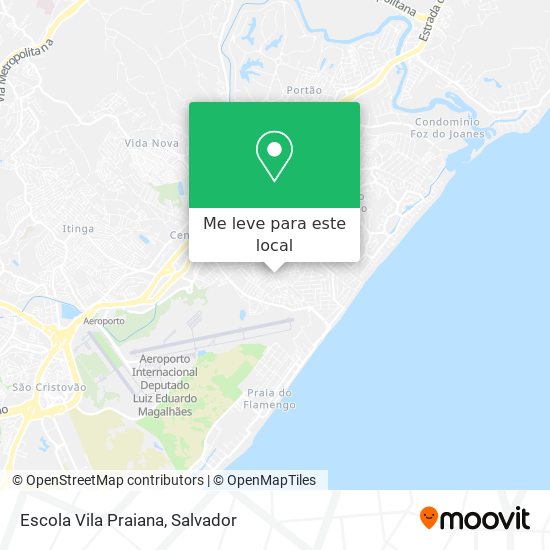 Escola Vila Praiana mapa