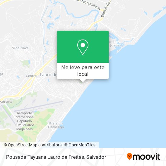 Pousada Tayuana Lauro de Freitas mapa
