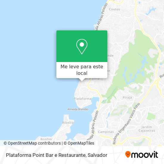 Plataforma Point Bar e Restaurante mapa