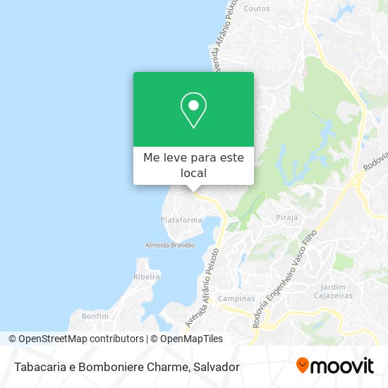 Tabacaria e Bomboniere Charme mapa