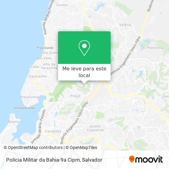 Polícia Militar da Bahia-9a Cipm mapa