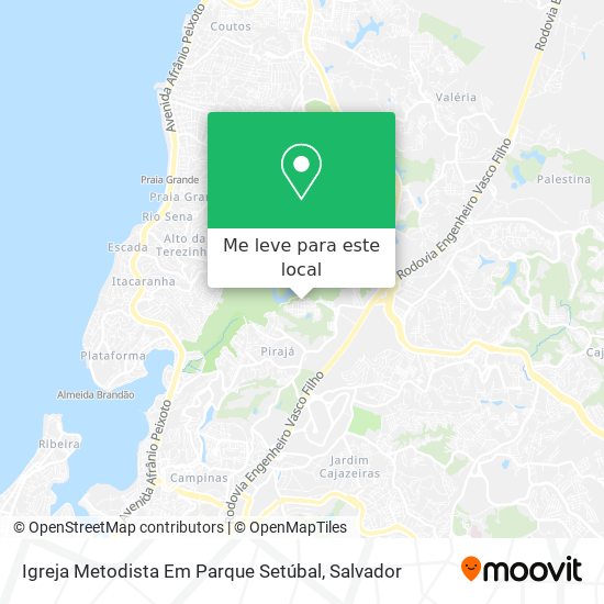 Igreja Metodista Em Parque Setúbal mapa