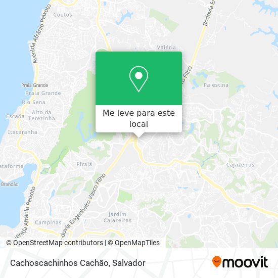Cachoscachinhos Cachão mapa