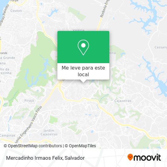 Mercadinho Irmaos Felix mapa