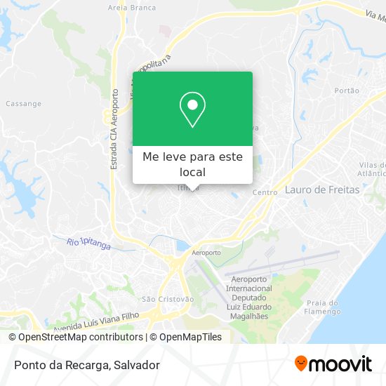 Ponto da Recarga mapa