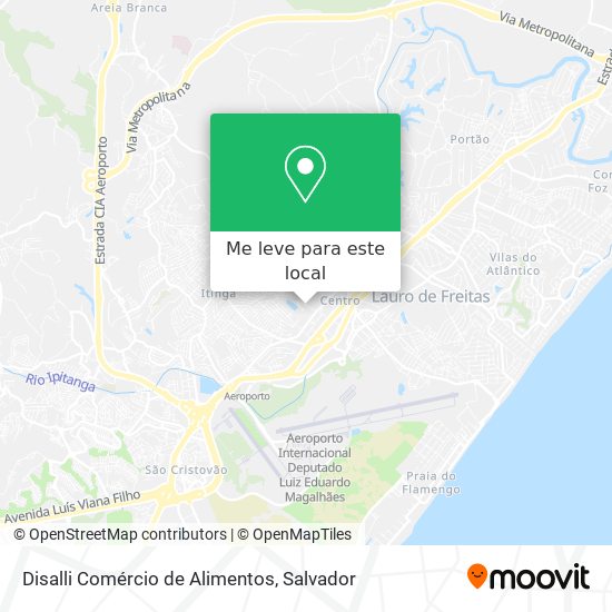 Disalli Comércio de Alimentos mapa