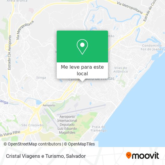 Cristal Viagens e Turismo mapa
