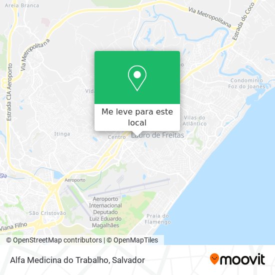 Alfa Medicina do Trabalho mapa