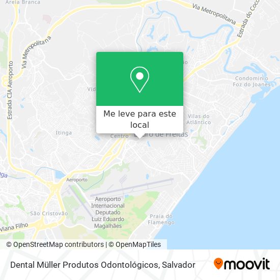 Dental Müller Produtos Odontológicos mapa