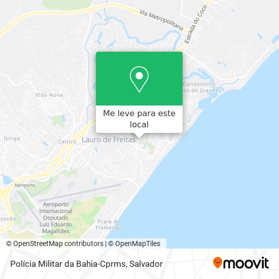 Polícia Militar da Bahia-Cprms mapa