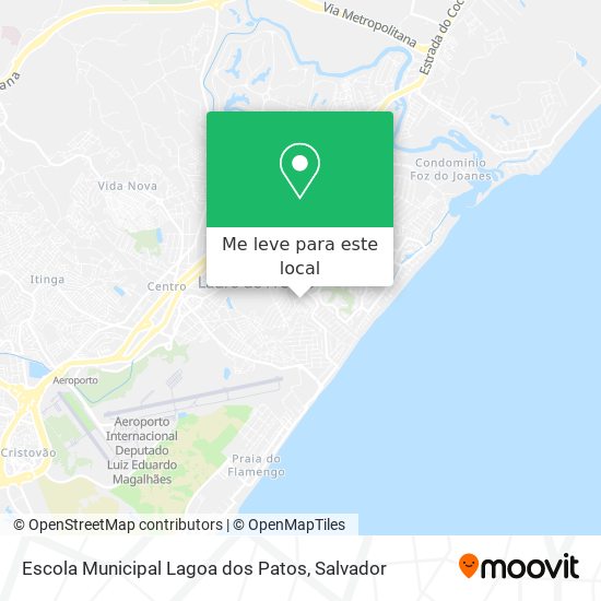Escola Municipal Lagoa dos Patos mapa