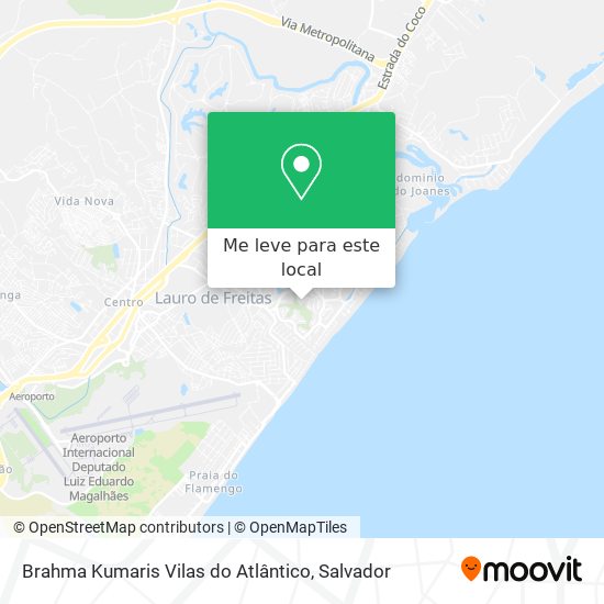 Brahma Kumaris Vilas do Atlântico mapa