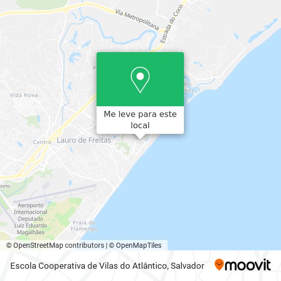 Escola Cooperativa de Vilas do Atlântico mapa