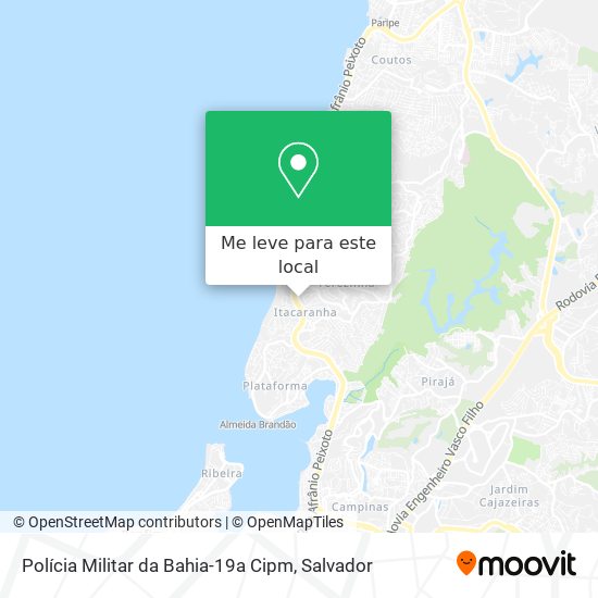 Polícia Militar da Bahia-19a Cipm mapa