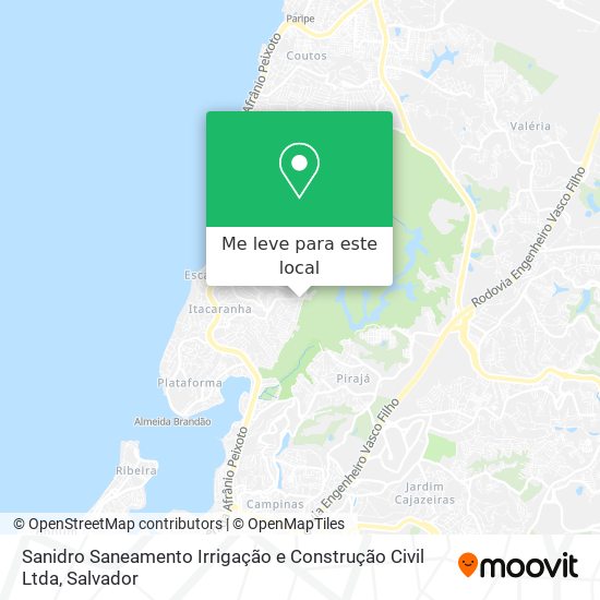 Sanidro Saneamento Irrigação e Construção Civil Ltda mapa