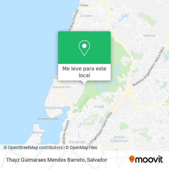 Thayz Guimaraes Mendes Barreto mapa