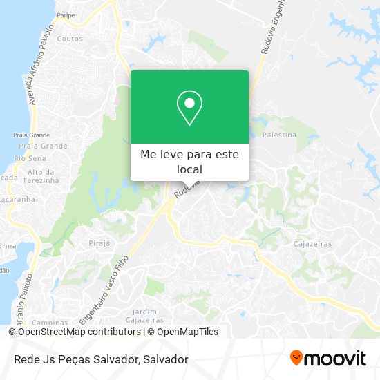 Rede Js Peças Salvador mapa