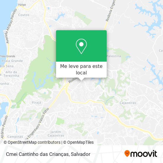 Cmei Cantinho das Crianças mapa