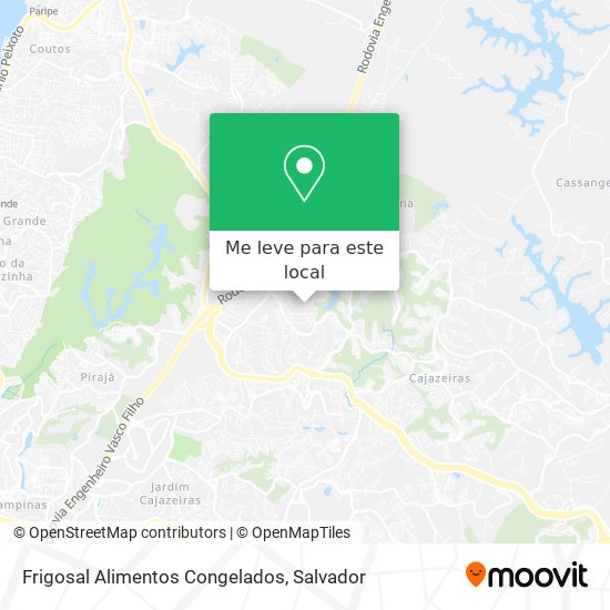 Frigosal Alimentos Congelados mapa