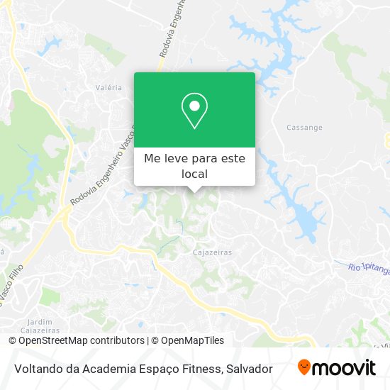 Voltando da Academia Espaço Fitness mapa