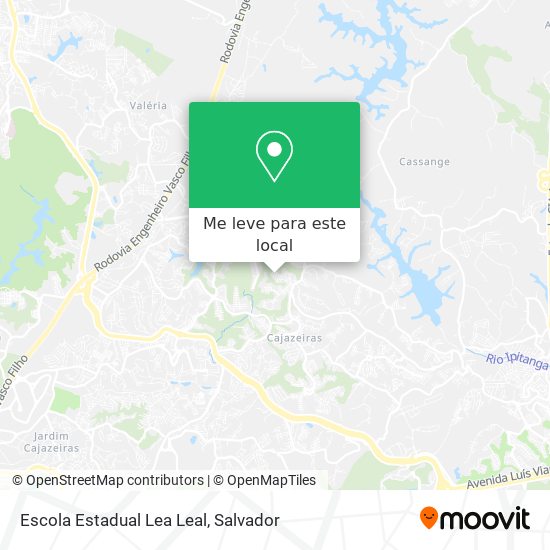 Escola Estadual Lea Leal mapa