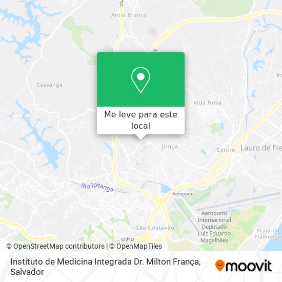 Instítuto de Medicina Integrada Dr. Milton França mapa