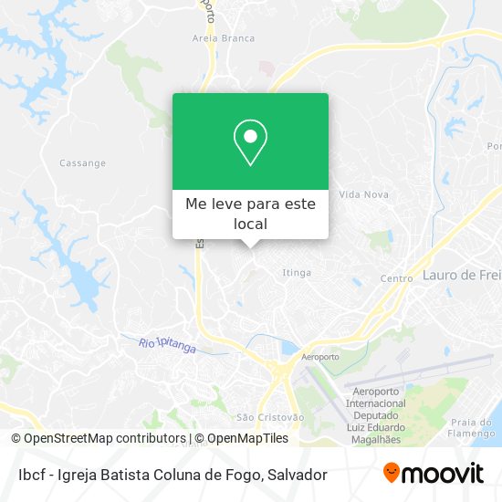 Ibcf - Igreja Batista Coluna de Fogo mapa
